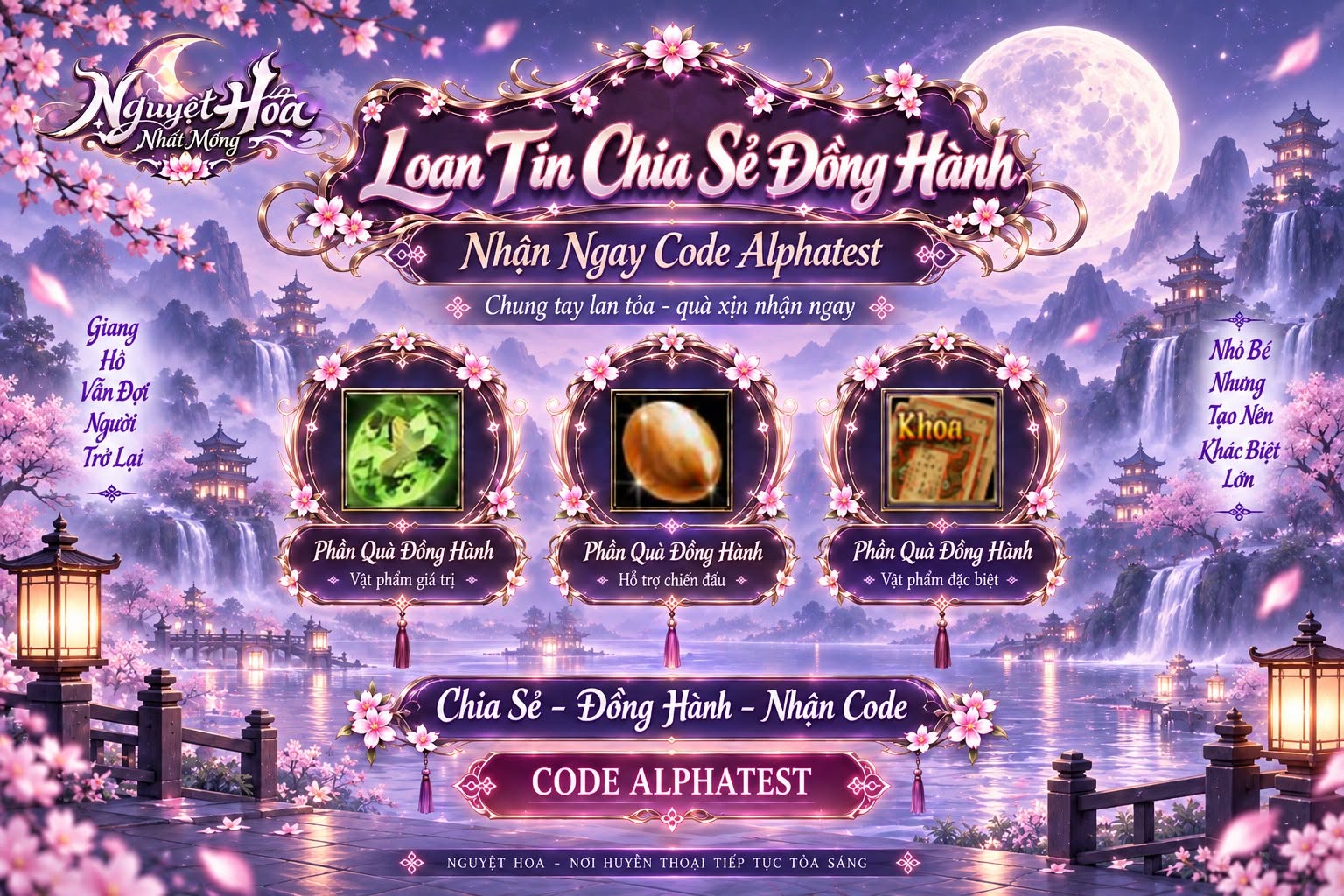Loan tin & Chia sẻ — Nhận code Alpha Test